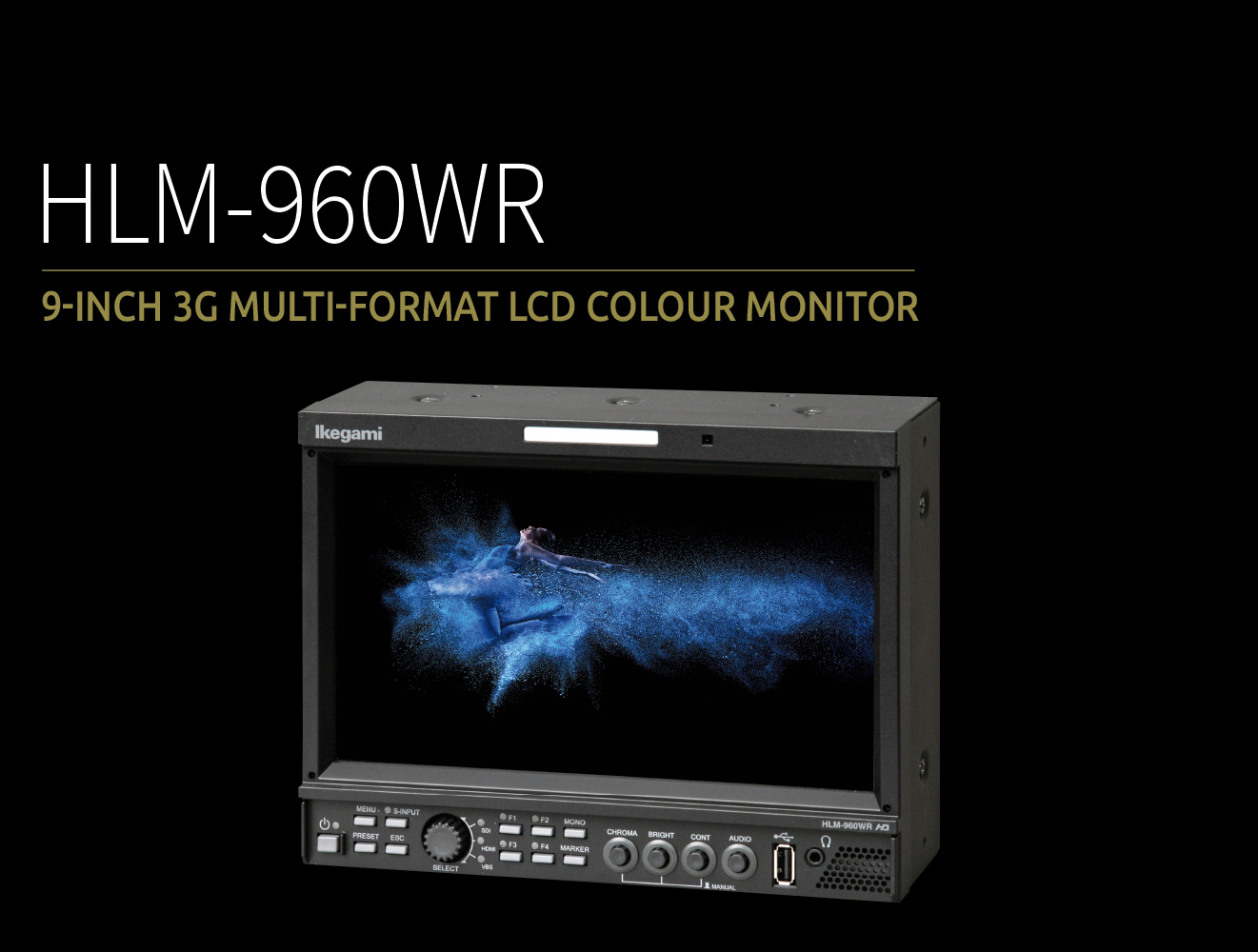 W380 Ikegami HLM-910R 8.4型 LCDカラーモニター Ikegami HLM-910R 8.4